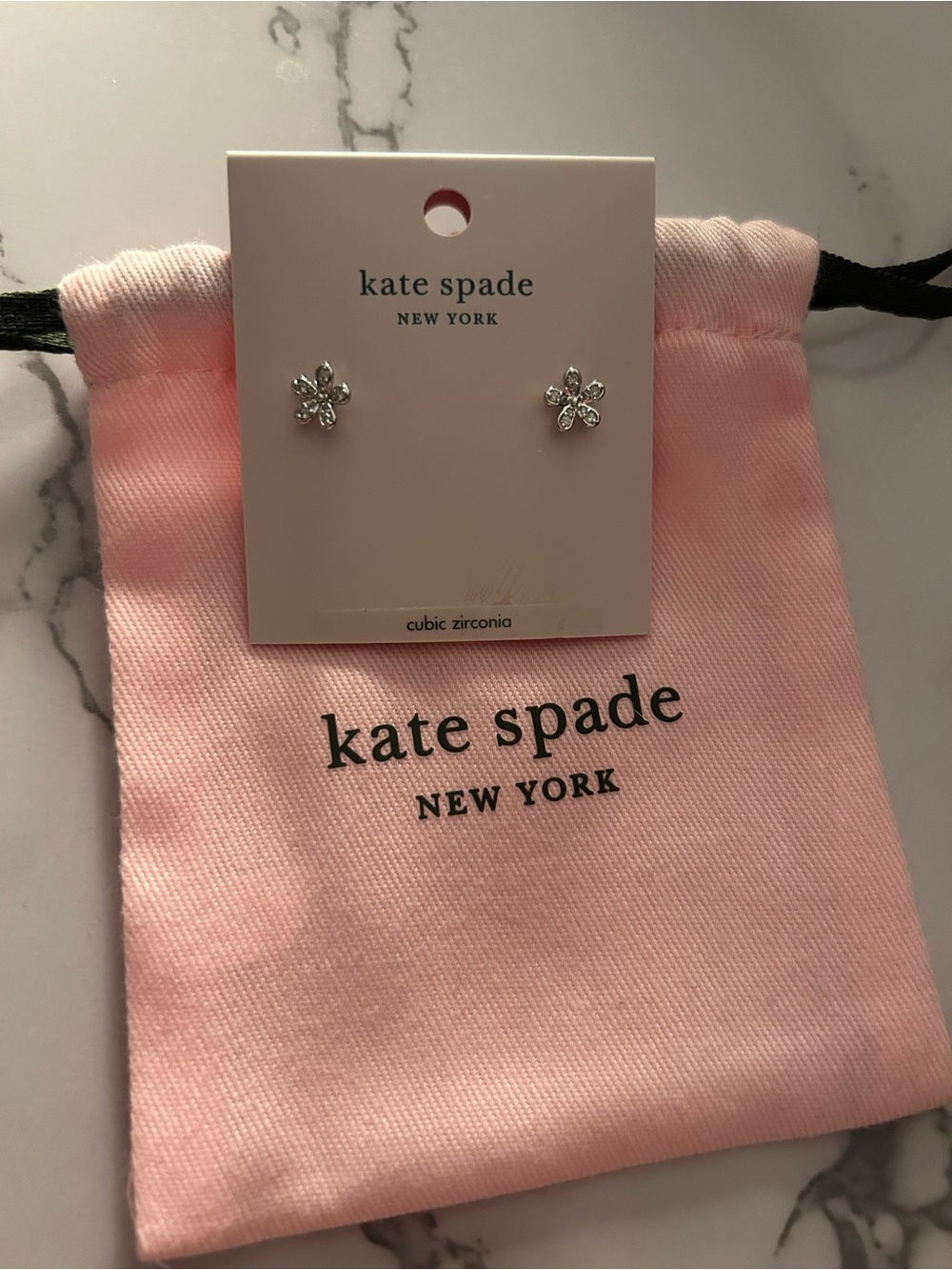kate spade Silver Flower Stud Earrings - Picture 2 of 2